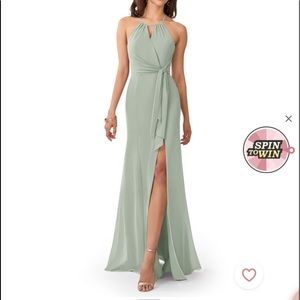 Azazie Silver Bridesmaid Dress 👗